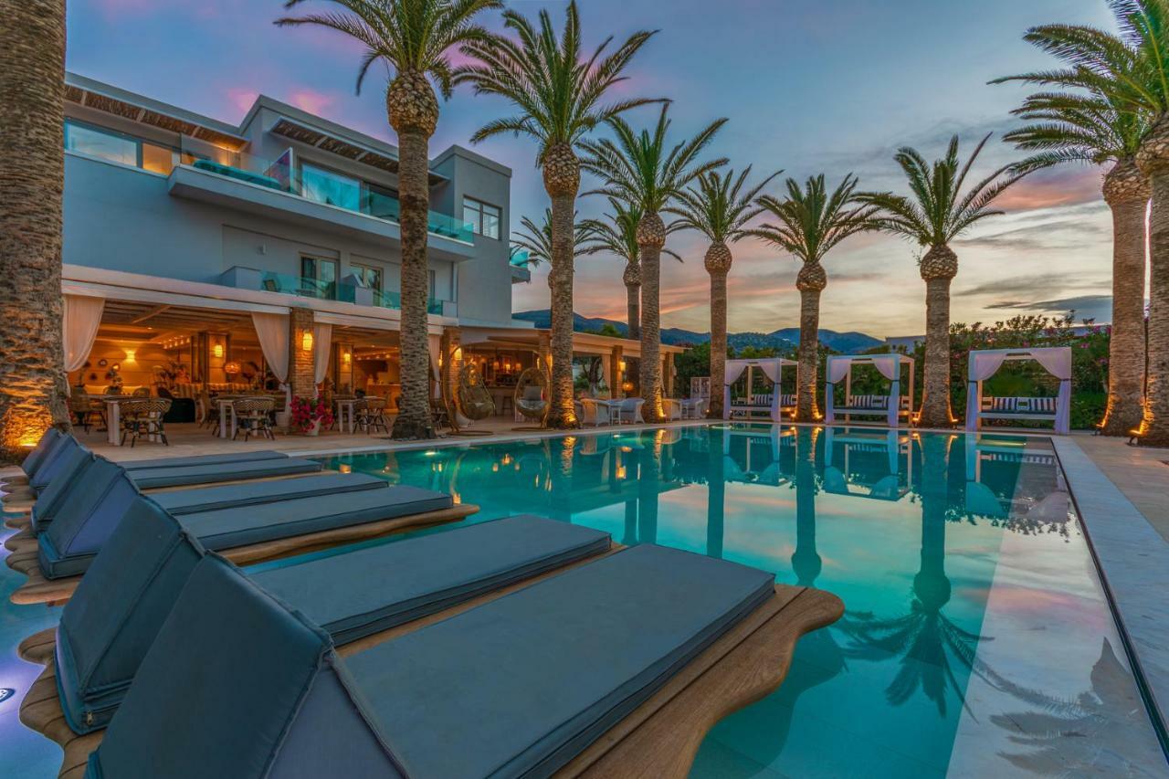 Drossia Palms Hotel And Nisos Beach Suites Malia Exterior foto